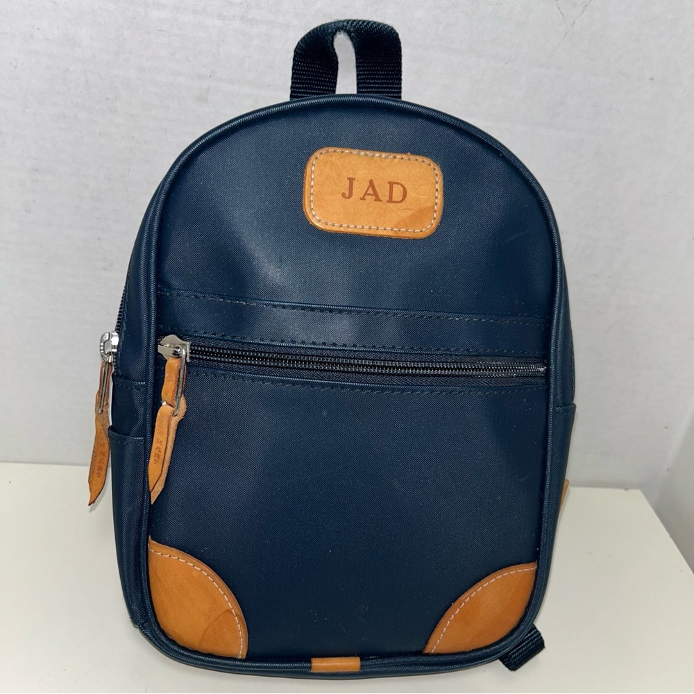Navy and Tan Men’s Mini Backpack - Accent